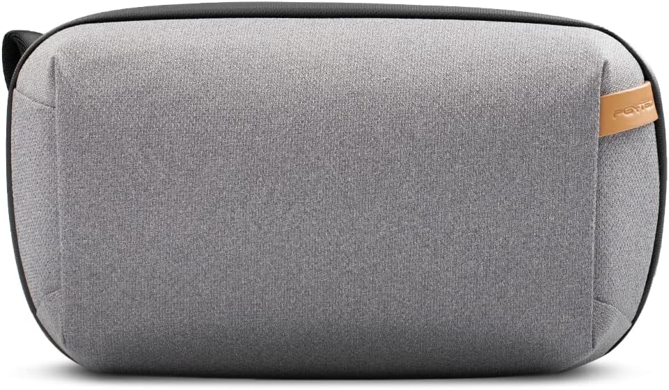 PGYTECH Travel Tech Organizer, Waterproof Tech Pouch, Electronics Accessories Organizer Travel Carrying Case, Cable Organizer Bag for Cables, Cord, Phone Batteries, Charger,Photography SD Card, Grey