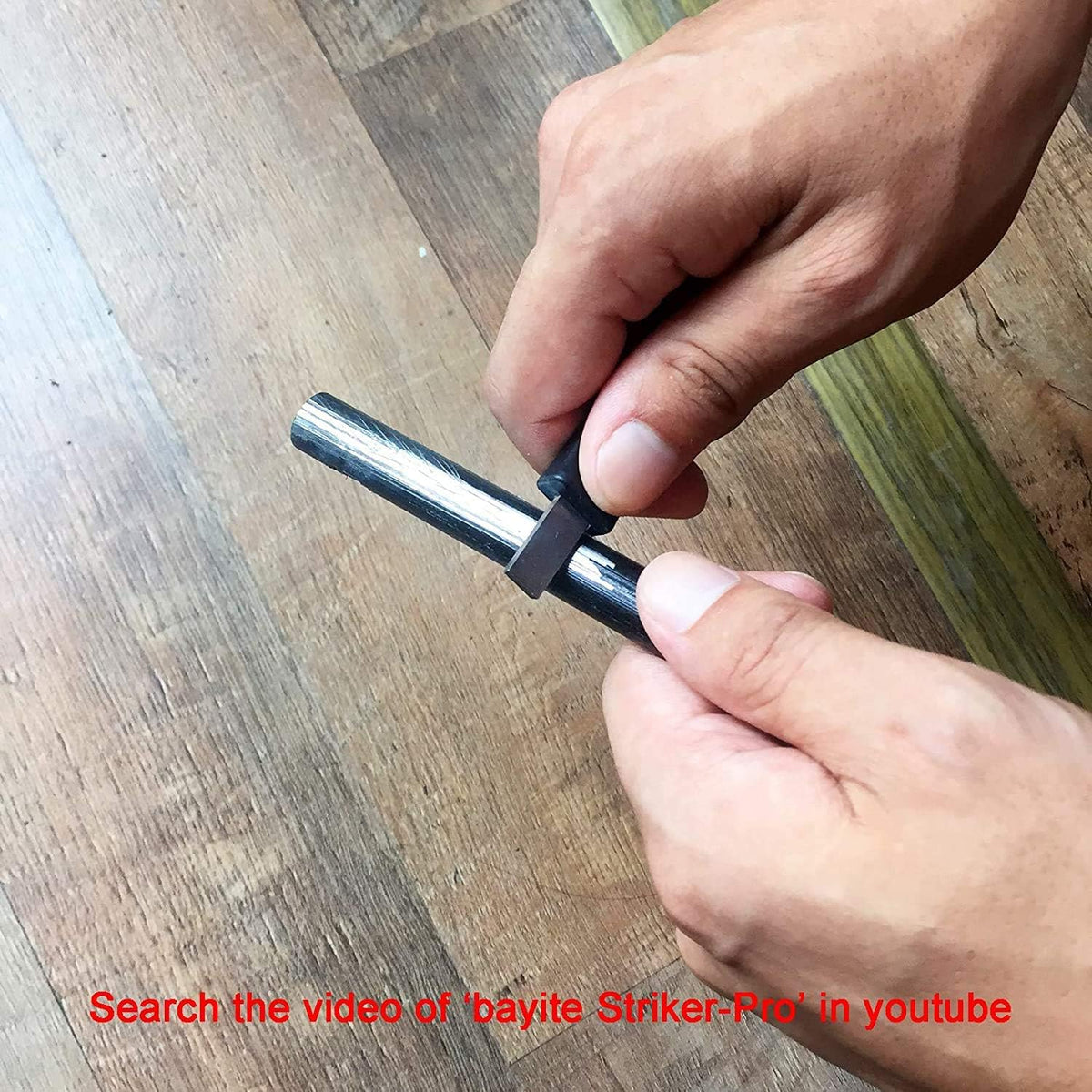 bayite 4 Inch Survival Ferrocerium Drilled Flint Fire Starter, Ferro R ...