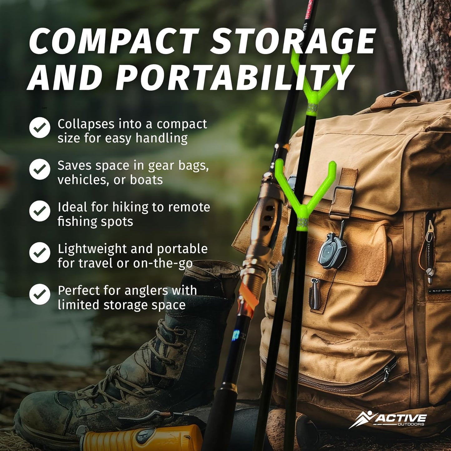 Fishin’ Stix Trident Telescoping Fishing Rod Holders – Extendable 12"–30", 50 lb+ Capacity, Sand Stake Pole Stand for Surf Fishing, Bank Angling, Catfish Rods, Lure & Bait Setup