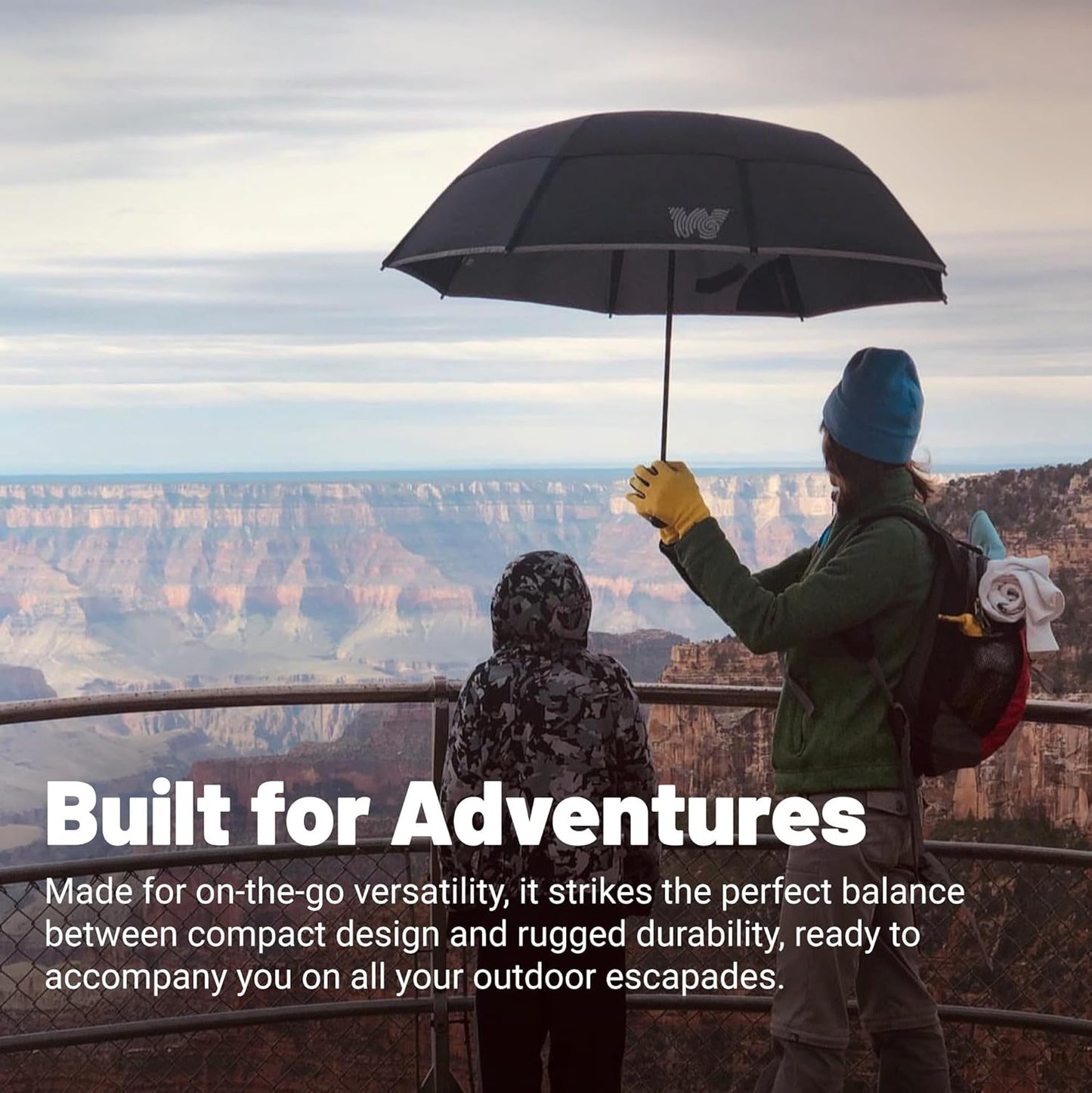 Weatherman Arnold Palmer Compact Collapsible Umbrella for Car and Backpack - Windproof, Resists Up to 55 MPH Winds - Protection From Wind, Rain & Sun (Classic)